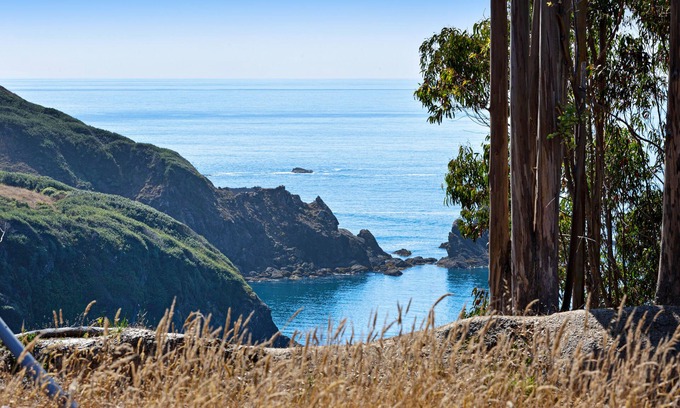 Albion House | Ocean view home with free WiFi, private hot tub, furnished deck, & gas grill