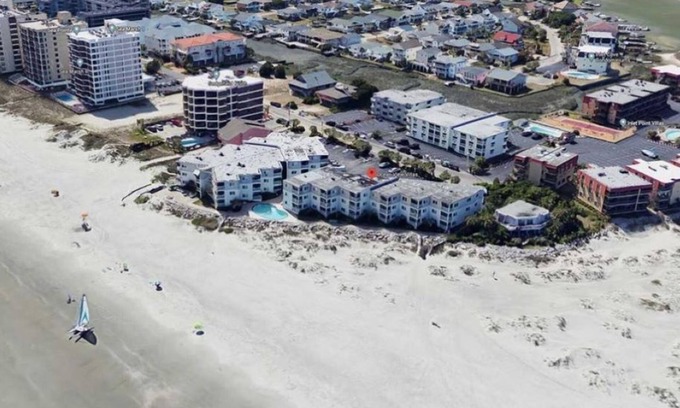 Ash Condo | Ocean view Villas in Cherry Grove, Gated, Ground unit J1 in perfect location