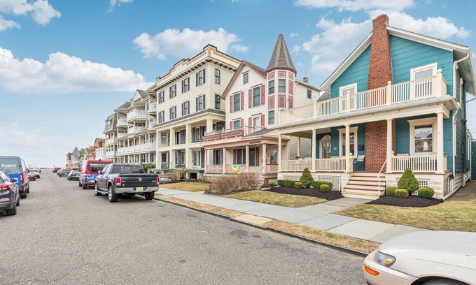 Ocean Grove House | Ocean View with Garage, Private Driveway and Yard! 1.5 Blocks to Beach!
