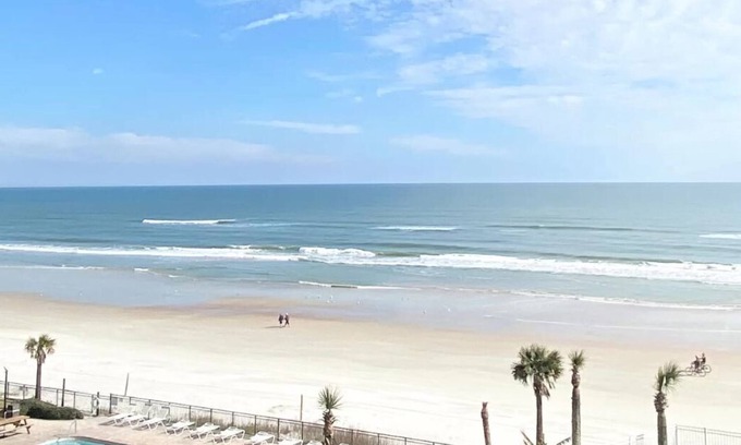 Daytona Beach Condo | Ocean Vistas Condo 402 Ocean Views, Ocean Front Pool and Beach Access