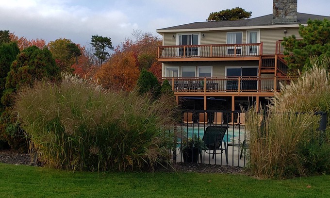 Pine Point House | Oceanfront Estate - Heated Pool - Hot Tub - Acre of Land