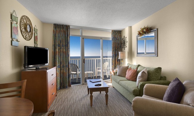 Arcadian Shores Resort | Oceanfront King Suite w/Fantastic View + Official On-Site Rental Privileges