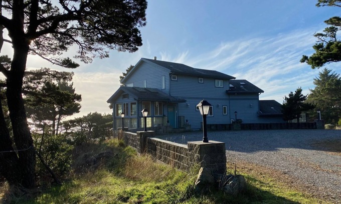 Port Orford House | Oceanfront retreat: beachfront with views from almost every room!