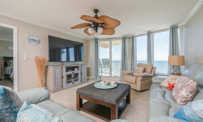 Daytona Beach Shores Condo | Oceanfront Traffic Free Beach - 603 Shores Club
