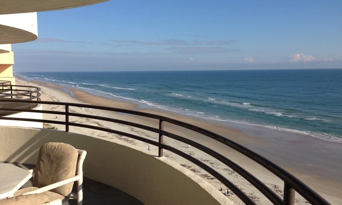 Daytona Beach Shores Condo | Oceanfront peaceful Sand Dollar 803