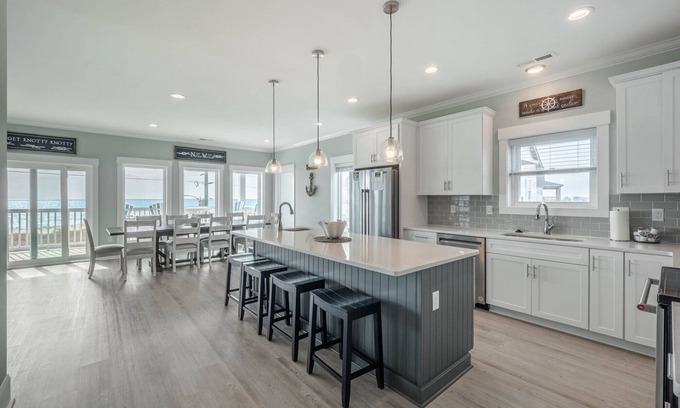 North Topsail Beach House | Oceanview Pet Friendly Home with Pool and Elevator