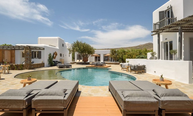 Ano Mera House | Olive Mykonos Villas - Pool Front Suite
