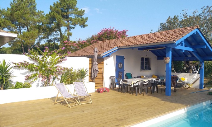 Ondres House | Ondres Plage, 4 bedroom house with swimming pool in a quiet area