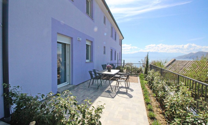 Baska Apartment | One bedroom apartment with terrace and sea view Baška, Krk (A-18824-d)