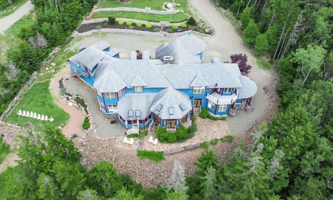 Winter Harbor House | One-of-kind estate with unique & luxurious decor and wooded oceanside location.