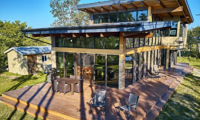 Shoal Lake House | One of Kind LakeFront Cottage Home With Gorgeous Lake Views, Huge Deck