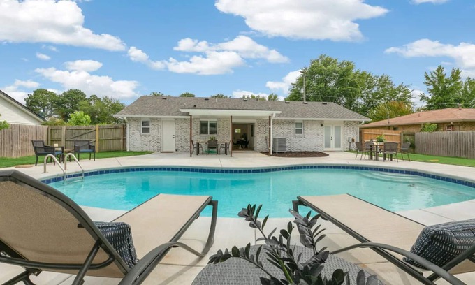 Bentonville House | Osage Oasis: Pool, Hot Tub, Near Downtown & Trails