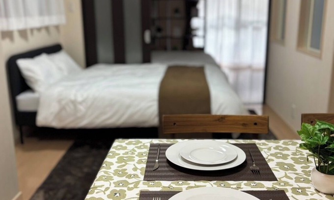 Kitahama Apartment | Osaka Castle, Nakanoshima and Osaka-Tenmangu/Orizuru Kitchen Apartment 202