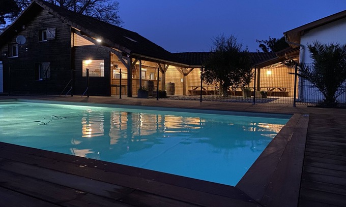 Sanguinet House | Osmonde cottage, large capacity, relaxation spirit
