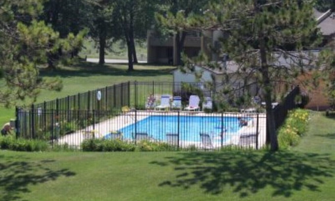 Cedar Condo | Outside heated pool, 2 miles to Lake Michigan, 2 bed 2 1/2 bath