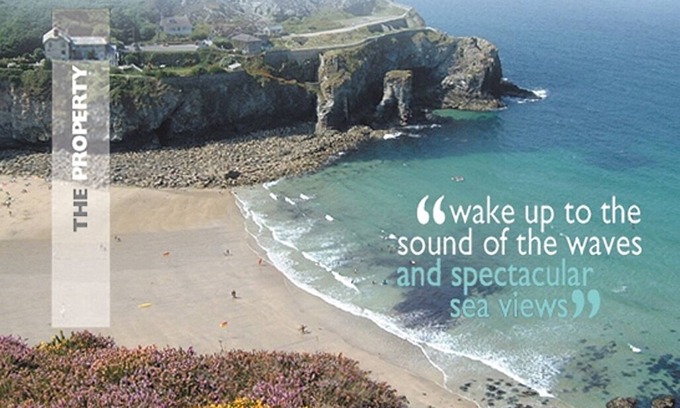 St. Agnes Apartment | OVERLOOKING THE BEACH with Spectacular Uninterrupted Sea Views. Private Parking