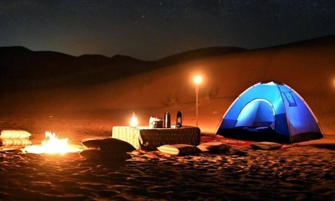 Downtown Dubai Resort | Overnight Campsite stay party adventures