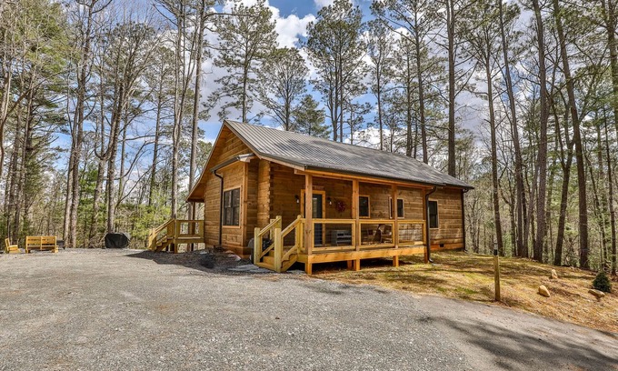 Ellijay Cabin | Owl's Roost - 2BR, Hot Tub, Firepit, Dog Friendly/Minimum Age Requirement of 2