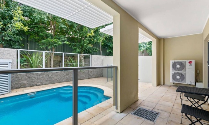 Salamander Bay Apartment | Pacific Blue, 520/265 Sandy Point Rd - private pool, air conditioning and Wi-Fi