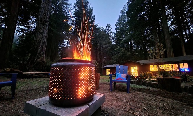 Fort Bragg House | Pacific Redwood Hideaway - Pristine forest, luxurious, private and pet friendly