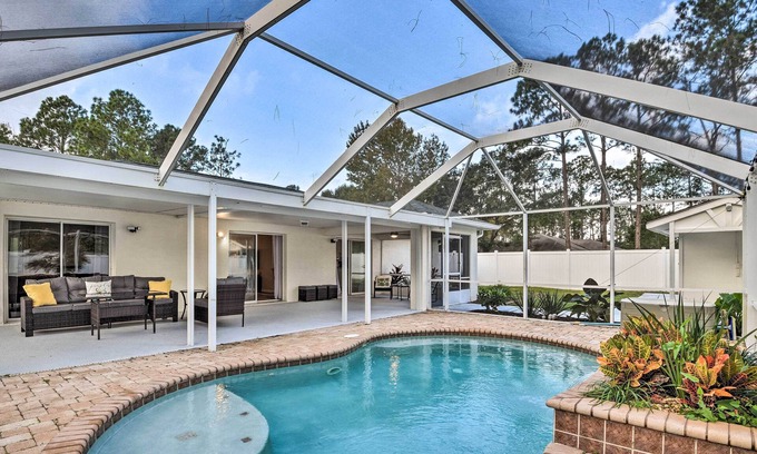 Palm Coast House | Palm Coast Retreat w/Lanai < 8 Mi to Beach!