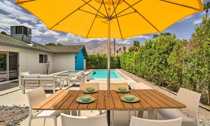 Palm Springs House | Palm Springs Retreat with Private Pool and Spa!
