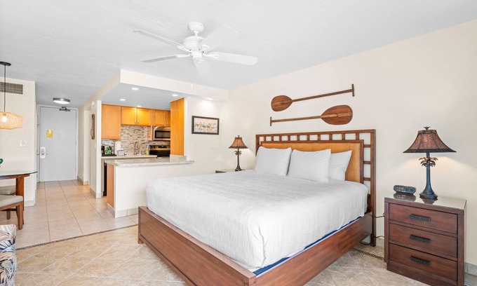 Historic Lahaina Front Street Apartment | Panoramic Mauka Views at Stylish Lahaina Shores 520