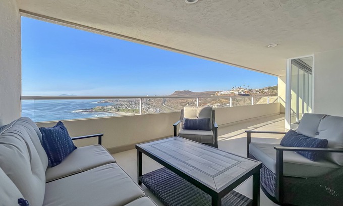 Rosarito Condo | Paradise-CalafiaCondo-BeachAccess-12thFlr-Rosarito
