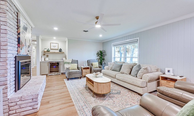 Judson House | Patio, Yard, Views: Modern Home in Longview