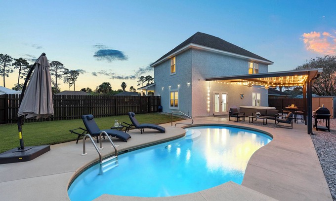 Upper Grand Lagoon House | PCB Paradise Sands Oasis - Private Pool, Game Room, Hot Tub!