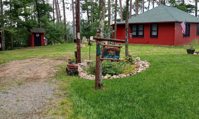 Elcho Cabin | Peaceful 2-bedroom cabin in Elcho on Lower Post Lake.