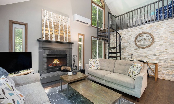 Bellaire Cabin | Peaceful and Updated Cabin with Loft and Fireplace at Schuss Village - Sleeps 6