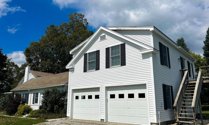 Manchester Center Apartment | Peaceful farm stay with mountain views, sunny patio, & firepit - near skiing