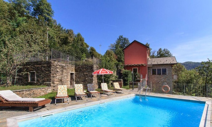Comero Villa | Peaceful hillside villa with pool overlooking Lake Maggiore! - Villa Bernardino