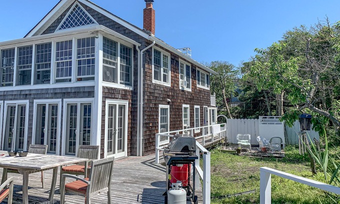 Fire Island House | Peaceful waterfront oasis with generous patio & amazing views - near beaches