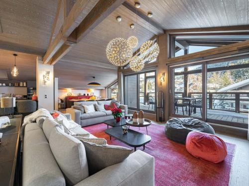 Megeve Apartment | Penthouse à Megève avec Jacuzzi, Sauna, Piscine & Salle de Sport - FR-1-569-27
