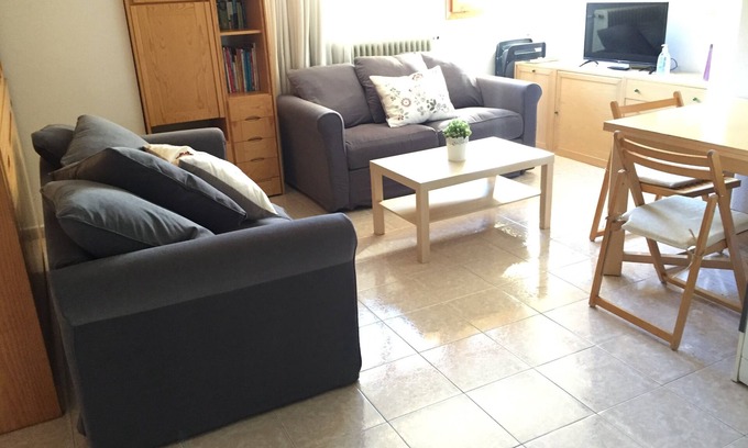Biescas Apartment | Penthouse in Biescas with pool, tennis and barbecue