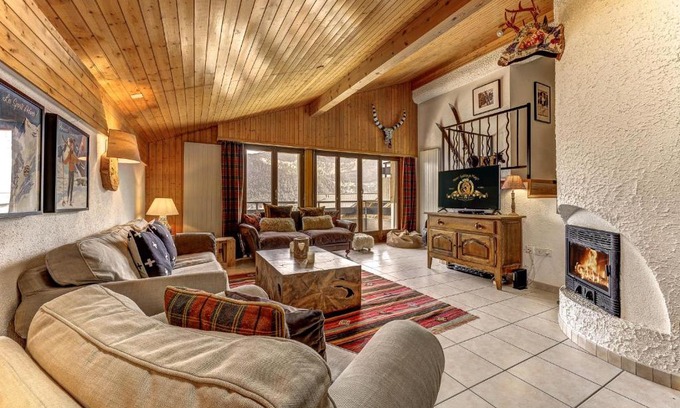 La Tzoumaz Apartment | Penthouse les Telecabines