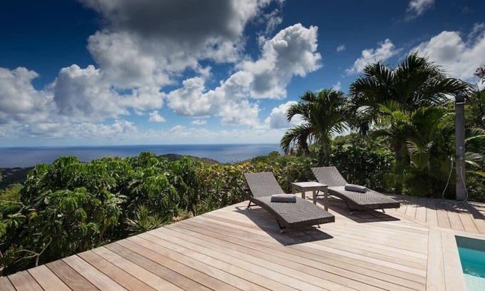 Saint-Barthelemy House | Perfect Vista Villa Manonjul 1, Ocean View, WIFI
