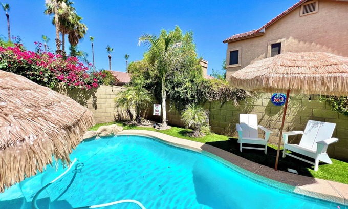 Chandler House | Pet friendly Desert Oasis for family & friends. RELAX, SWIM, GOLF, & MUCH MORE!