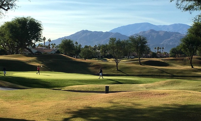 La Quinta Condo | PGAWEST Stadium home with STUNNING course, lake and Mountain View’s on hole five