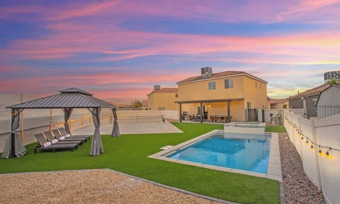 North Las Vegas House | Pickleball Paradise: 6BR Home w/Pool+GameRoom Fun!