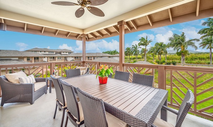 Poipu Condo | Pili Mai Family Condo 5C, 3 Bedroom 3 Bath, Mountain View, Cool Lanai,