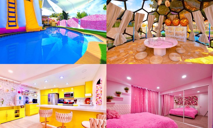 Bay Terraces Villa | Pink Luxe Spa Retreat SALE 3 Nights with Pool, Fully Equipped Kitchen & Dome