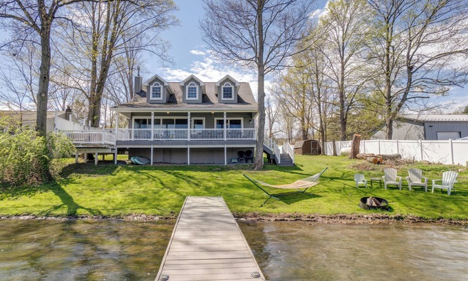 Town of Jerusalem House | Pleasant Bay Retreat: lake home on Keuka Lake with hot tub and private beachfront