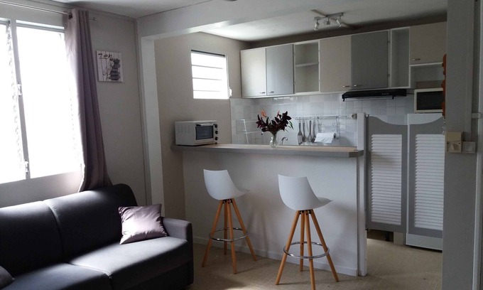 Schoelcher Apartment | Pleasant F2, fiber, garden, garage, air conditioning ch