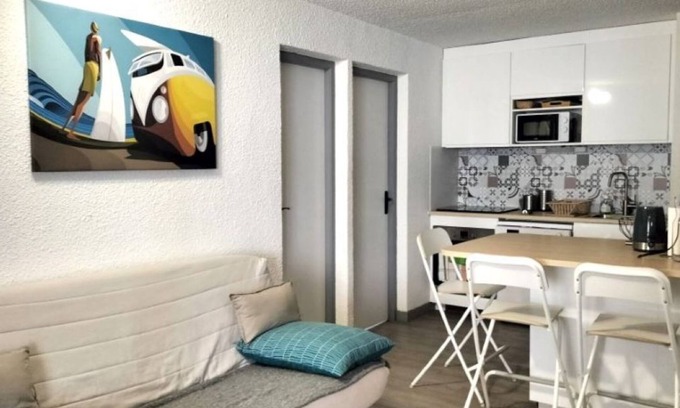 Lacanau-Ocean Apartment | Pleasant type 3 apartment on 1st floor with ocean view