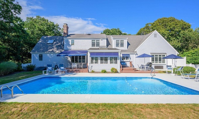 Harwich Port House | Pool Central AC Walk to Harwich Port and Beach backs to conservation