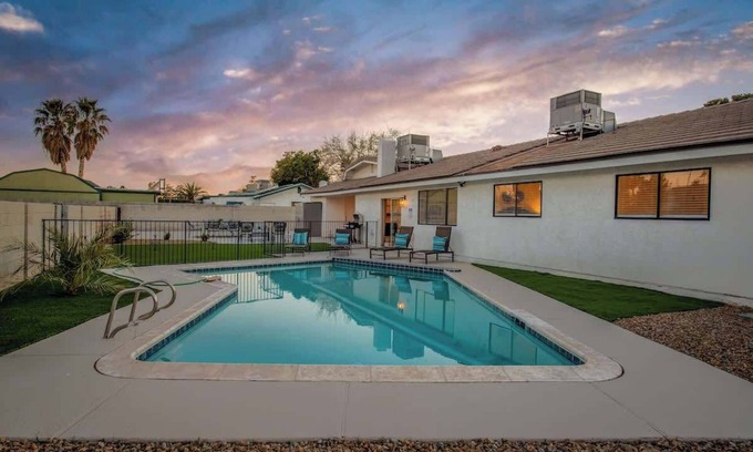 North Las Vegas House | Pool & Games at New 4BR Modern Oasis Retreat