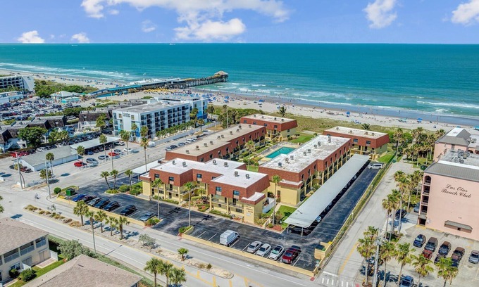 Avon By The Sea Condo | Poolfront 2BR Condo with BBQ Steps To Beach & Pier!